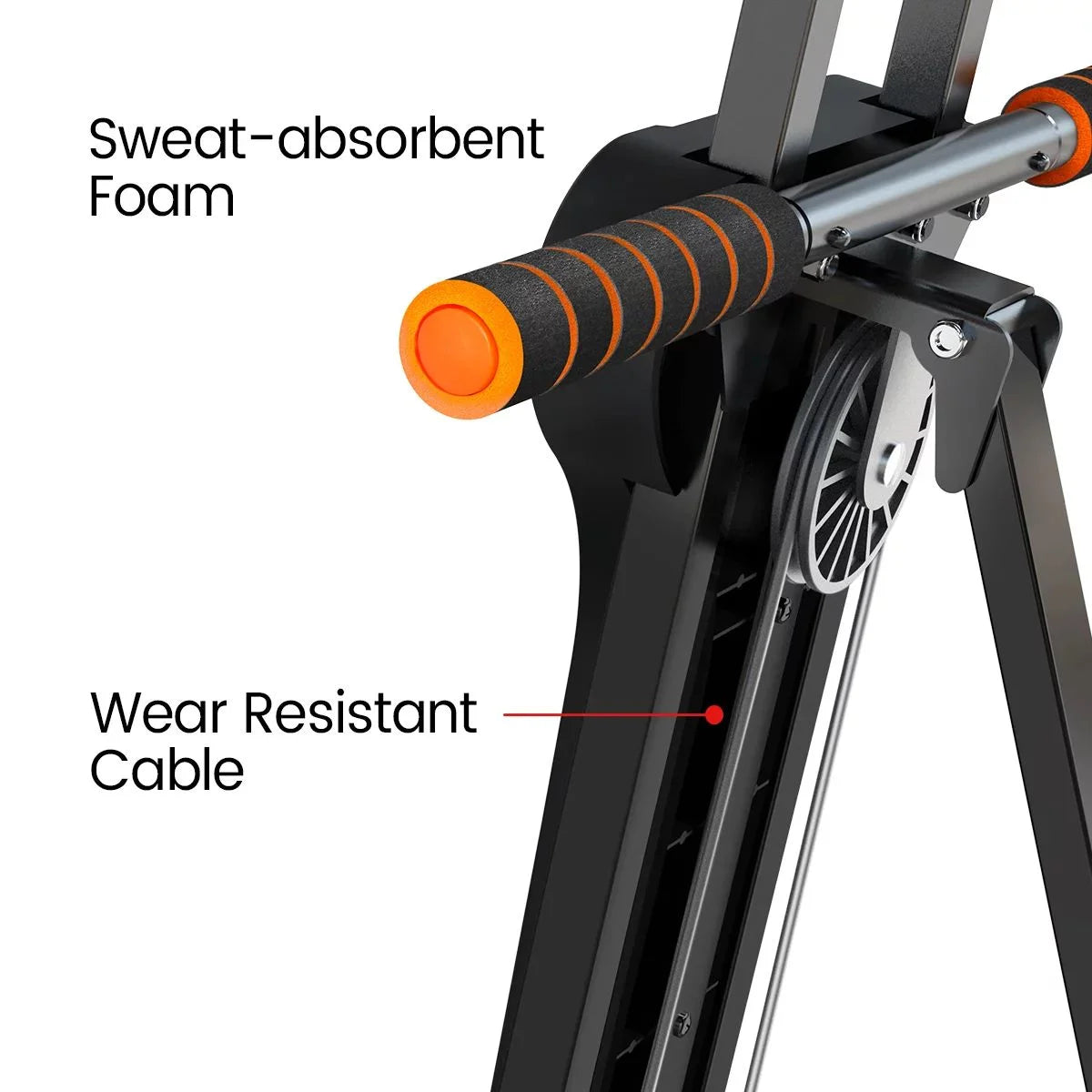 Vertical Climber Exercise Machine for Home Gym with LCD Display 5 Levels Adjustable